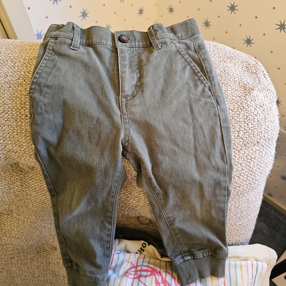 Janie and Jack Kids Green Jeans